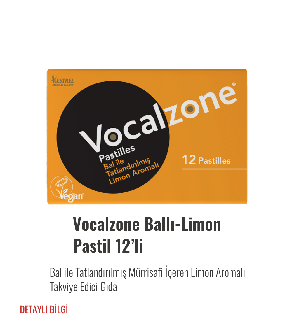 Vocalzone Ballı-Limon Pastil 12'li